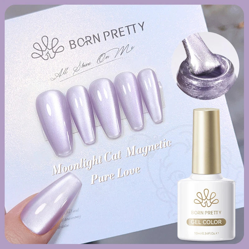 BORN PRETTY Silver Water Light Cat Eye Magnetic Gel Nail Polish (10ml)