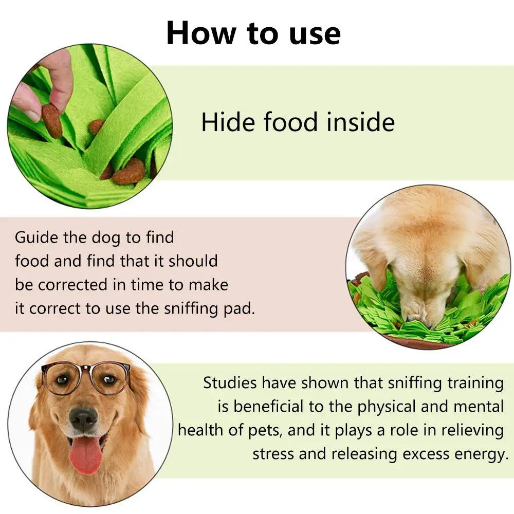 Interactive Pet Snuffle Mat | Portable Foraging Bowl & Boredom Buster for Dogs & Cats