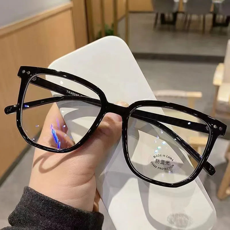 Korean-Style Anti-Blue Light Glasses | Face-Slimming Chic Eyeglass Frames for Women
