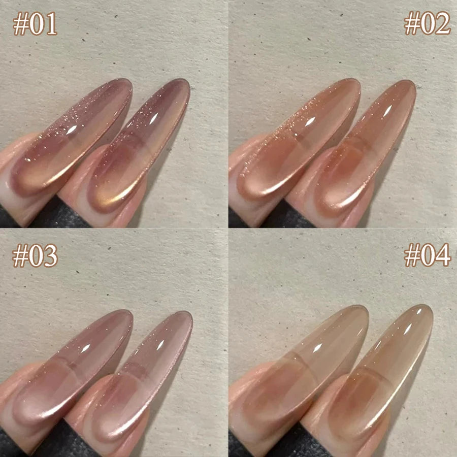 WS Black Glass Cat Eye Magnetic Gel Nail Polish