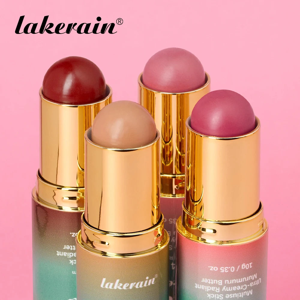 Dual-Ended Contour and Blush Stick - 2-in-1 Bronzer & Cheek Tint Matte Glow Makeup