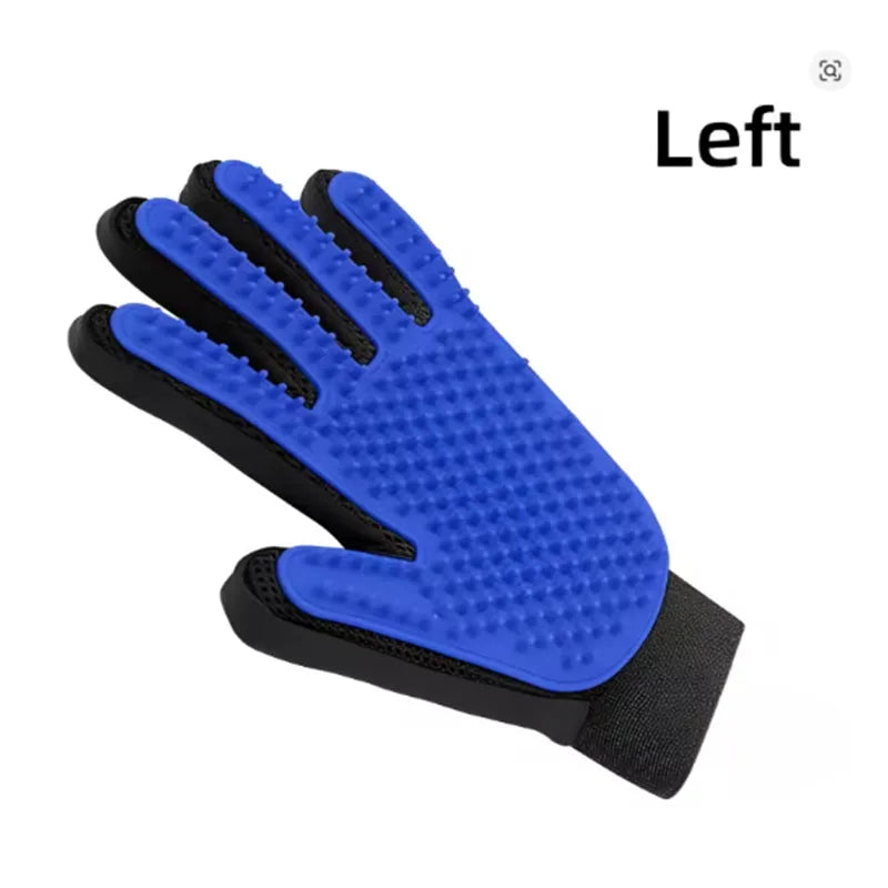 Pet Hair Remover & Massage Brush Glove for Pets