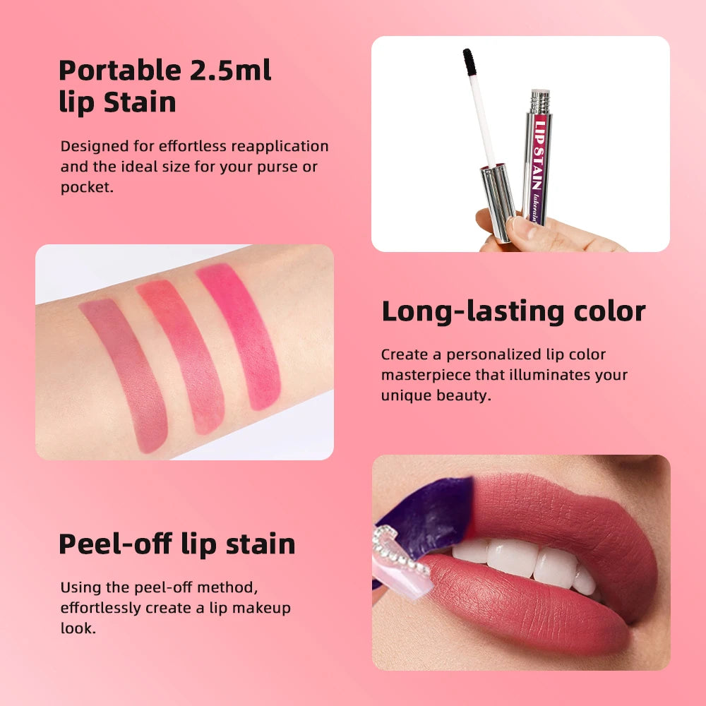 Peel-Off Lip Stain & Long-Wear Lip Tint