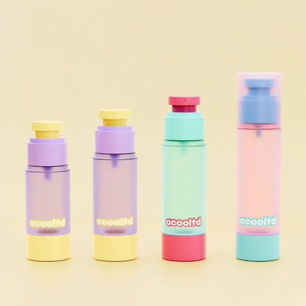 Airless Pump Travel Bottle Set (30ml & 80ml) - Leak-Proof Vacuum Dispenser Container for Skincare, Lotion & Cream