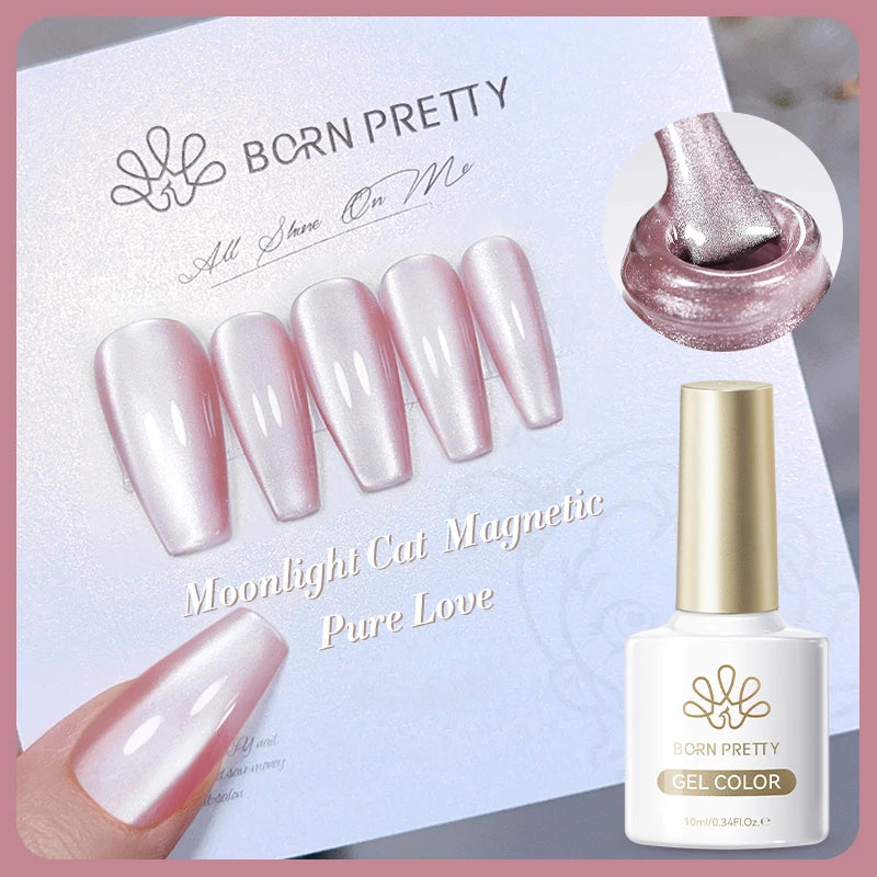 BORN PRETTY Silver Water Light Cat Eye Magnetic Gel Nail Polish (10ml)