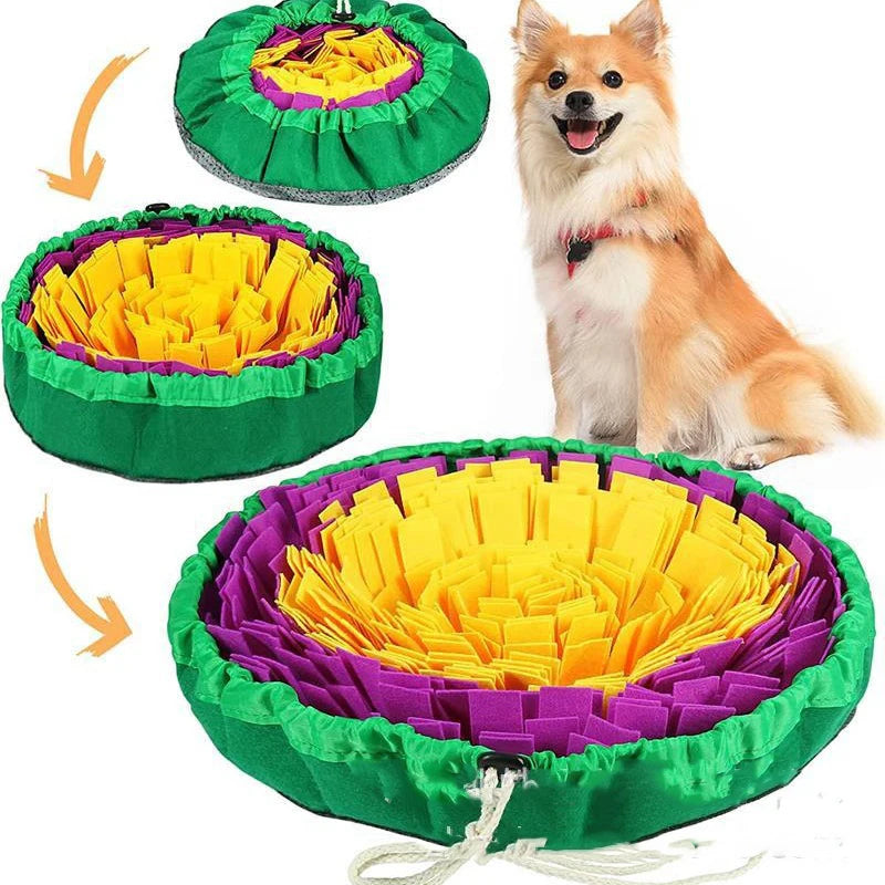 Interactive Pet Snuffle Mat | Portable Foraging Bowl & Boredom Buster for Dogs & Cats