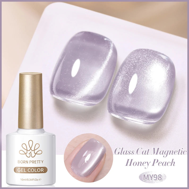 BORN PRETTY Silver Water Light Cat Eye Magnetic Gel Nail Polish (10ml)