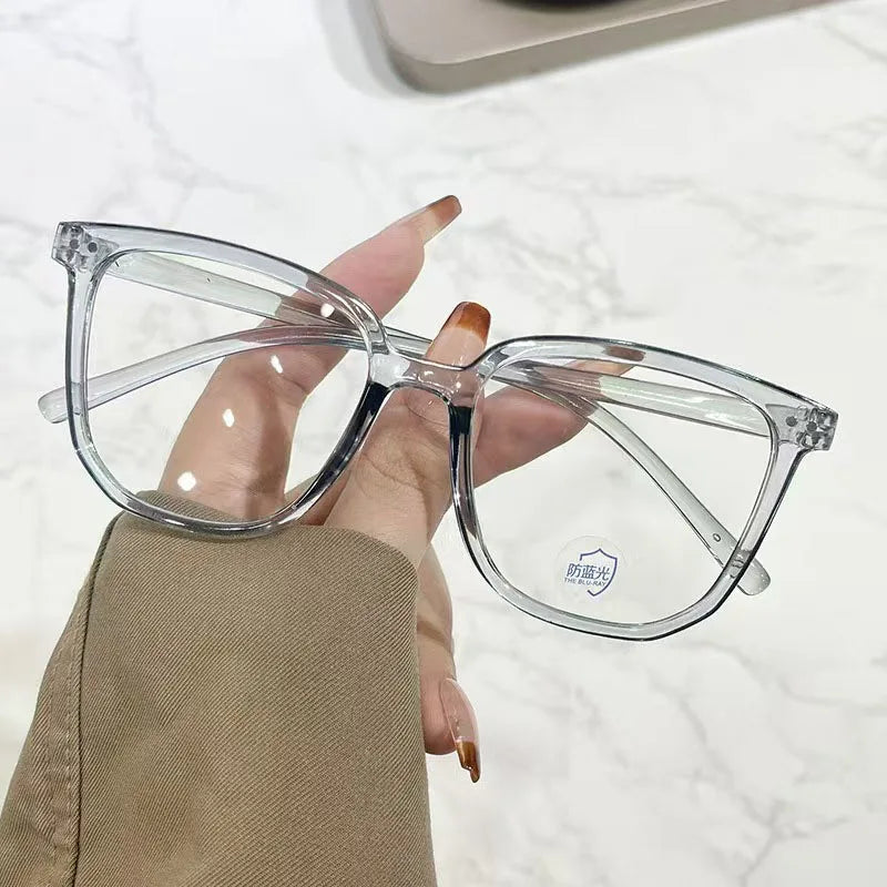 Korean-Style Anti-Blue Light Glasses | Face-Slimming Chic Eyeglass Frames for Women