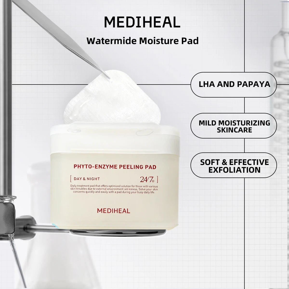 MEDIHEAL Daily Toner Pad - Ready-to-Use Hydrating Pads for Long-Lasting Moisture | Korean Skincare