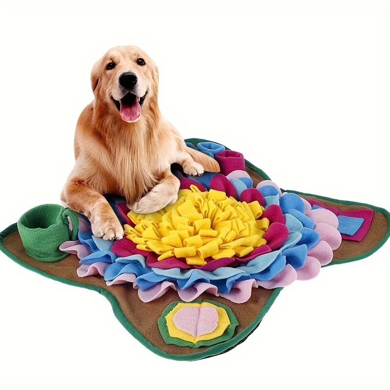 Educational Pet Sniffing Training Mat | Eco-Friendly Stress Relief Slow Food Blanket