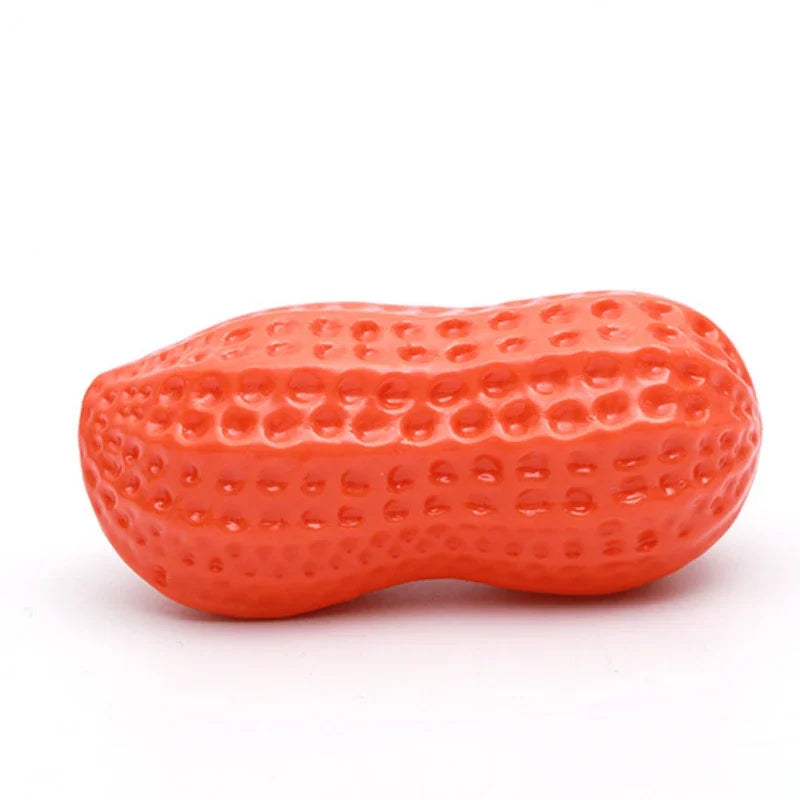BarkBuddy™ Squeaky Peanut Durable Dog Chew Toy