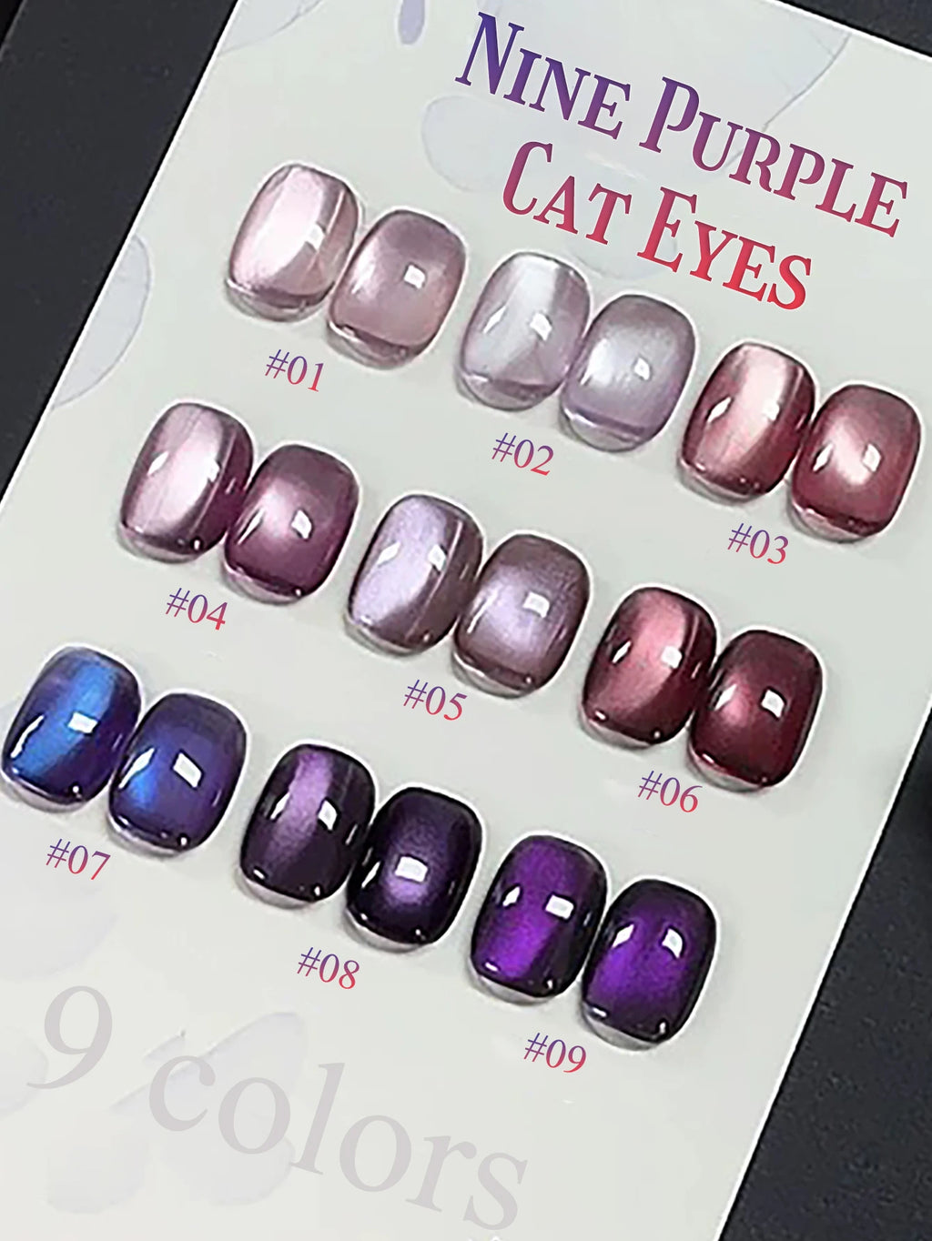 WS Black Glass Cat Eye Magnetic Gel Nail Polish
