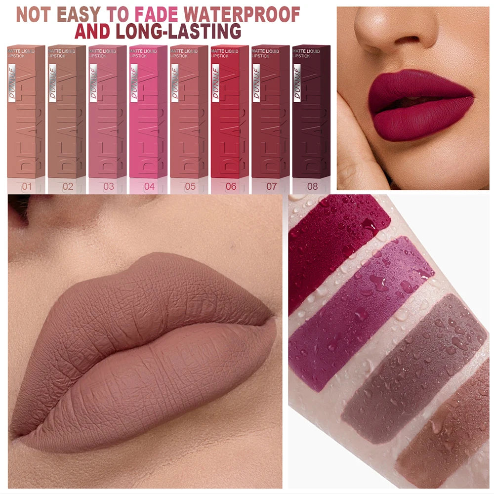 Matte Velvet Plumping Lipstick (8 Colors)