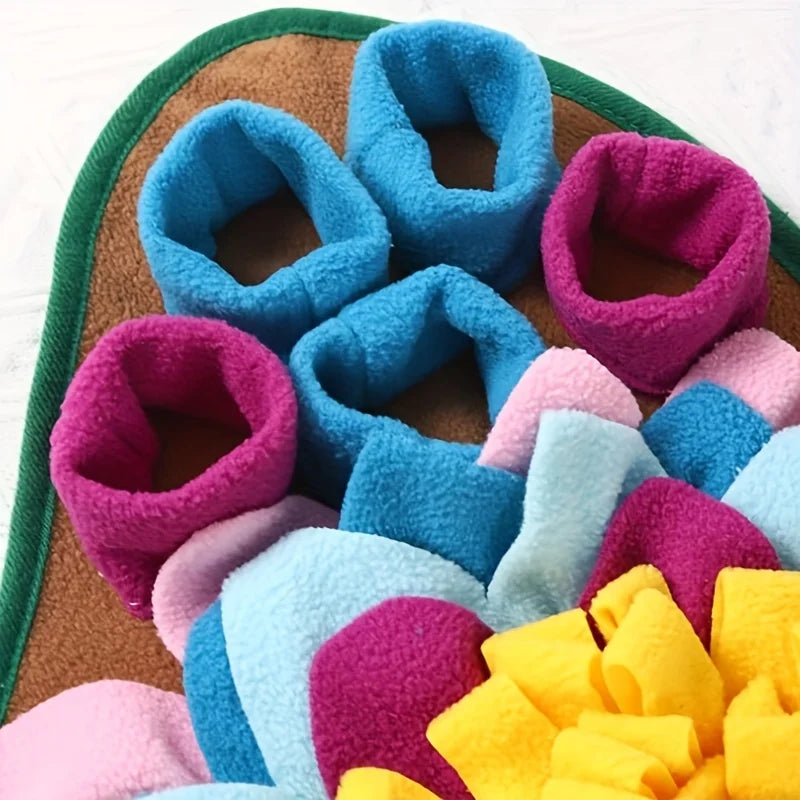 Educational Pet Sniffing Training Mat | Eco-Friendly Stress Relief Slow Food Blanket