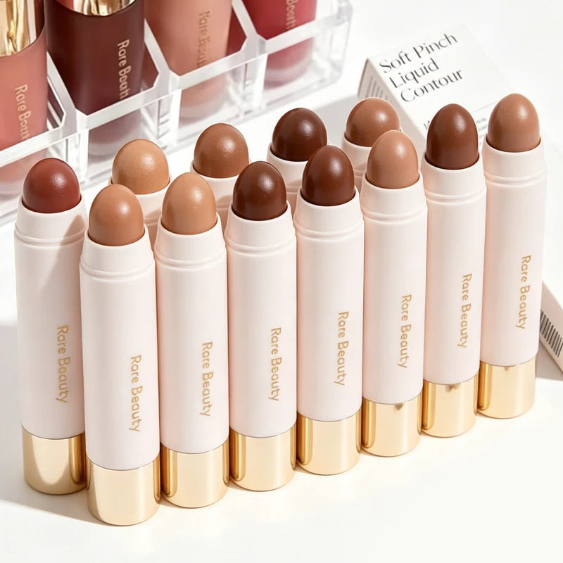 Silky 3D Bronze Contour Stick - Creamy Liquid Blusher & Natural Shadow Makeup Stick