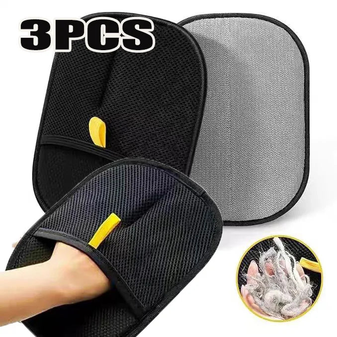 Multi-Functional Pet Hair Grooming Gloves | Double-Sided Deshedding & Cleaning Tool