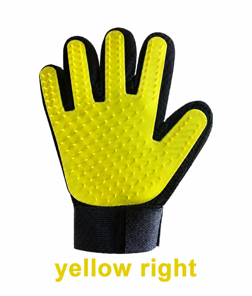 Pet Hair Remover & Massage Brush Glove for Pets