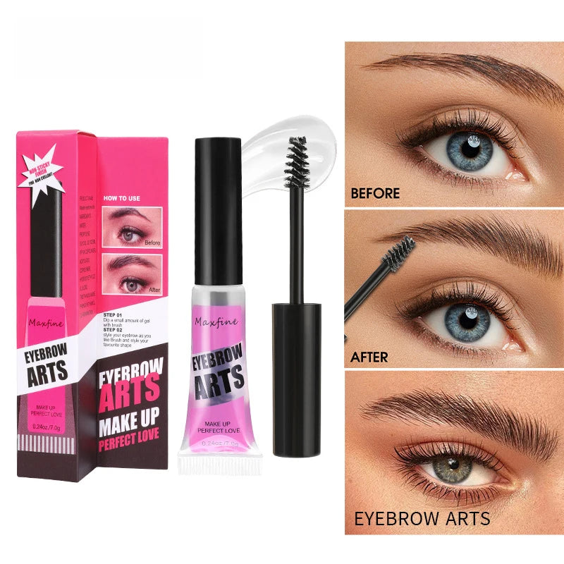 Clear Waterproof Eyebrow Gel | Long-Lasting & Quick-Dry Eyebrow Styling Glue