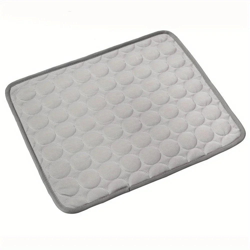 FrostyPaw™ Ice Silk Cooling Pet Mat