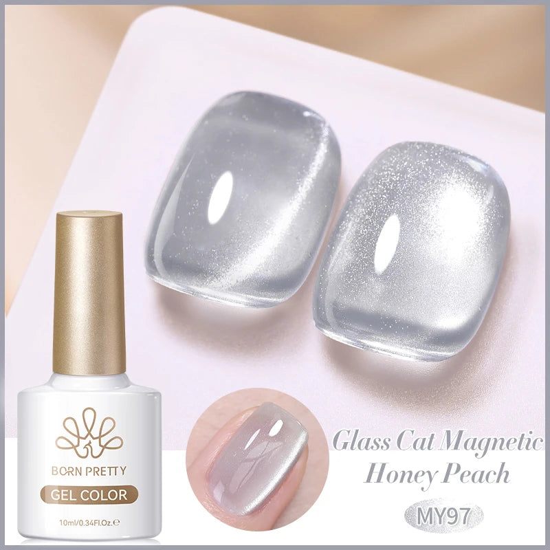 BORN PRETTY Silver Water Light Cat Eye Magnetic Gel Nail Polish (10ml)