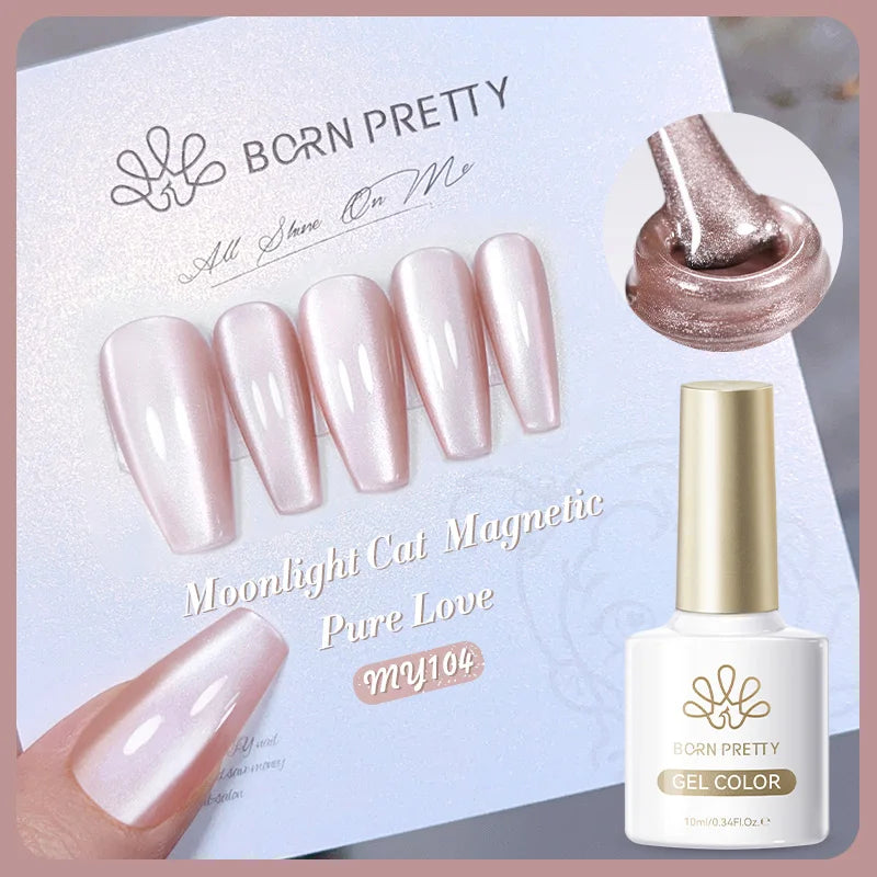 BORN PRETTY Silver Water Light Cat Eye Magnetic Gel Nail Polish (10ml)