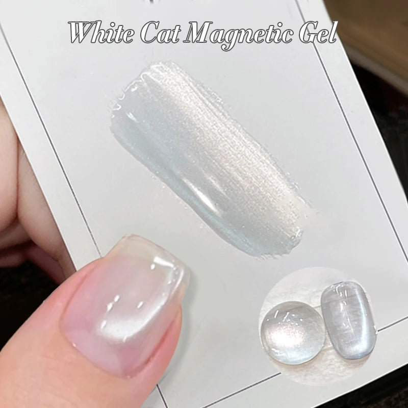 BORN PRETTY Silver Water Light Cat Eye Magnetic Gel Nail Polish (10ml)