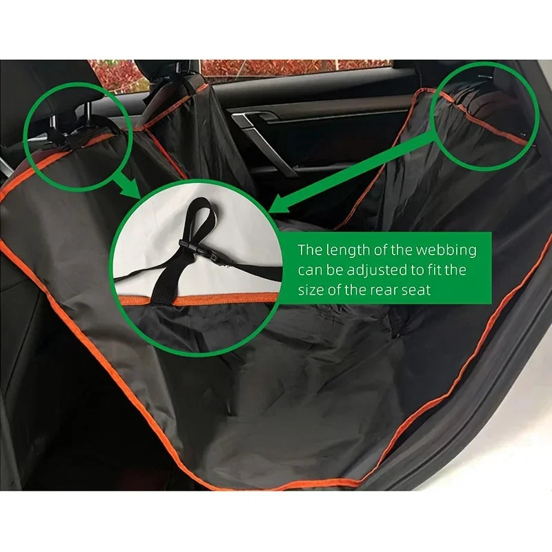 Premium Oxford Pet Car Seat Cover | Waterproof & Scratchproof Dog Travel Hammock