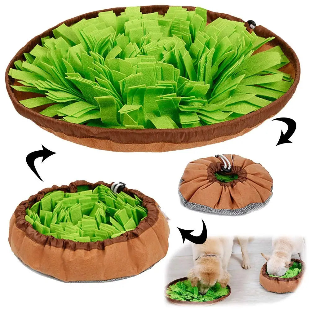 Interactive Pet Snuffle Mat | Portable Foraging Bowl & Boredom Buster for Dogs & Cats