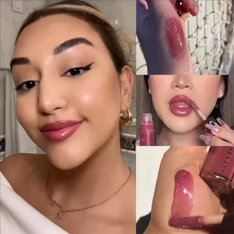 Luxury Mirror Water Gloss - High-Shine Hydrating Lip Glow, Long-Lasting & High-Pigment Lip Tint