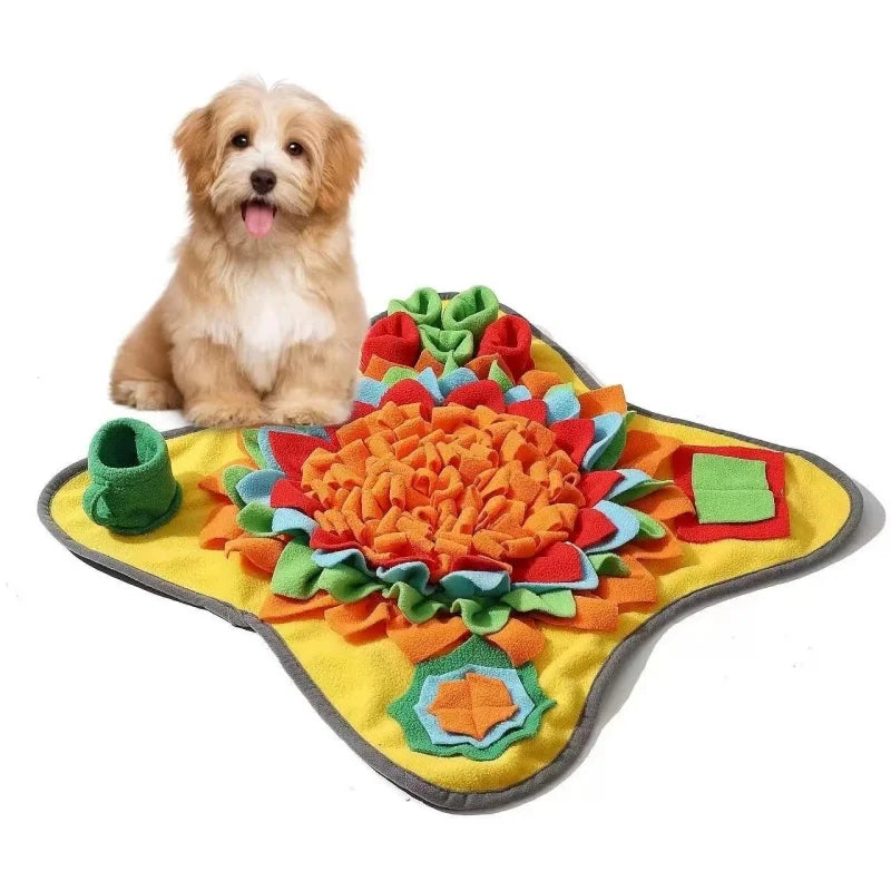 Educational Pet Sniffing Training Mat | Eco-Friendly Stress Relief Slow Food Blanket