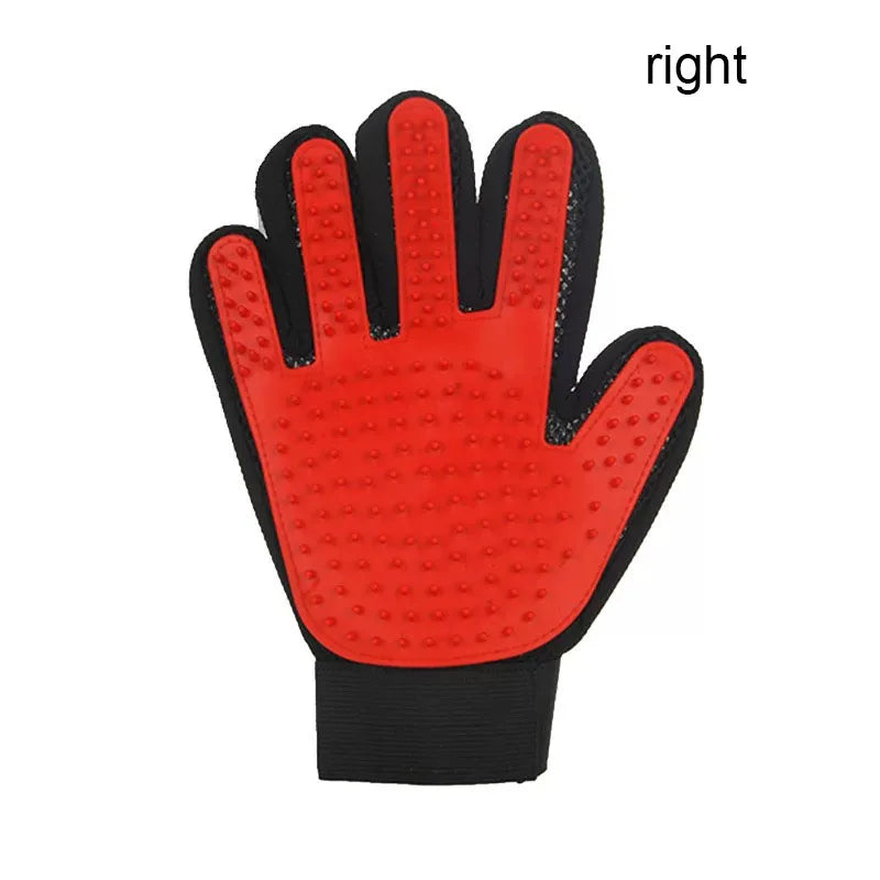 Pet Hair Remover & Massage Brush Glove for Pets