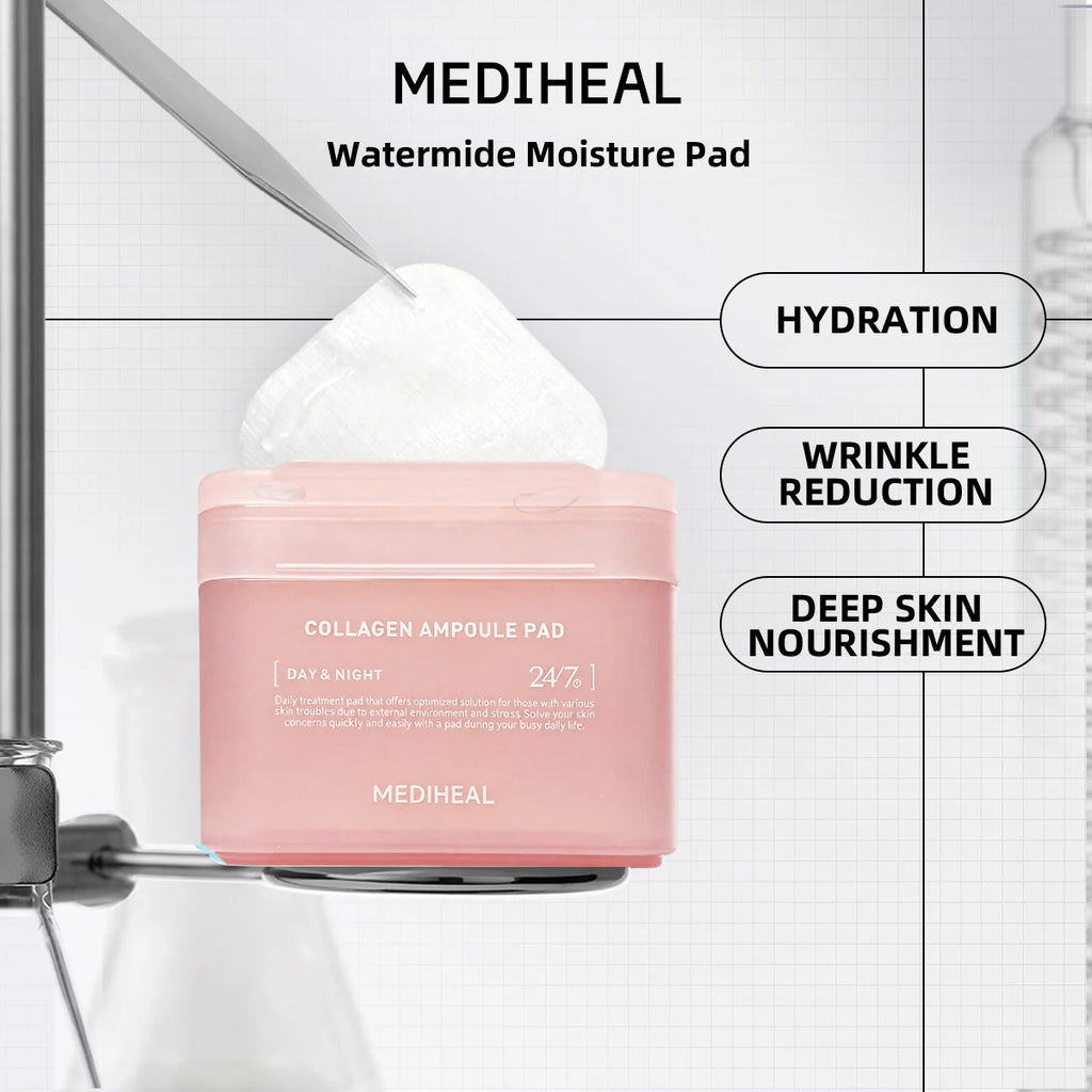 MEDIHEAL Daily Toner Pad - Ready-to-Use Hydrating Pads for Long-Lasting Moisture | Korean Skincare