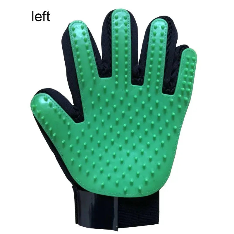 Pet Hair Remover & Massage Brush Glove for Pets
