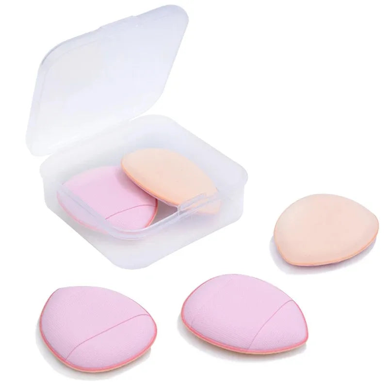 Mini Finger Powder Puffs (5 / 10-Piece Set) | Micro Air Cushion Sponge for Concealer & Foundation