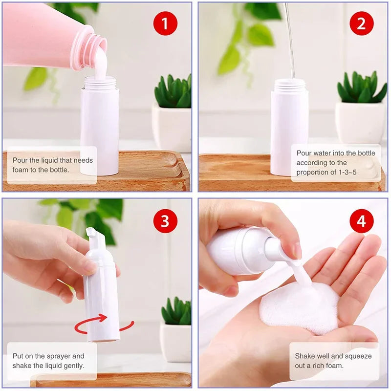 Portable Mini Foam Dispenser Pump Bottle (30ml / 60ml)