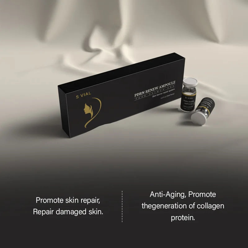 Salmon PDRN Skin Booster Ampoule Set (10ml) - Advanced Barrier Repair & Hydrating Essence for Face