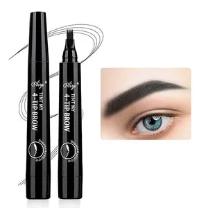 K-Beauty 4-Tip Microblade Eyebrow Pencil (Waterproof & Long-Lasting)