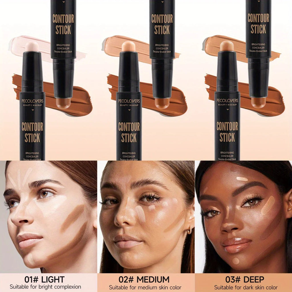 Full-Coverage Face Concealer Pen | Long-Lasting Dark Circles Corrector & Contour Stick