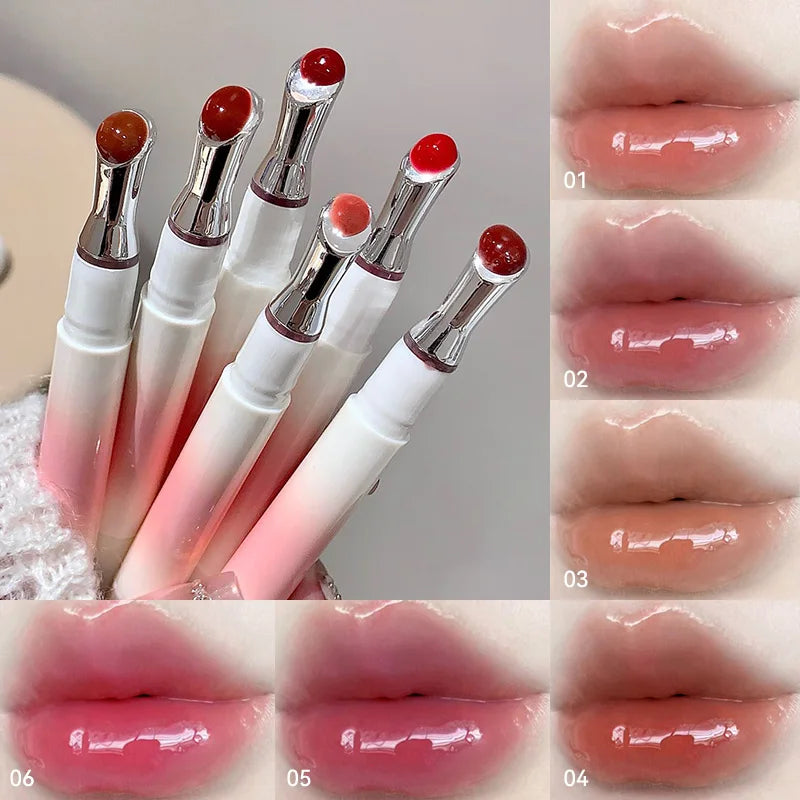 Mirror Glossy Water Lip Tint with Metal Applicator