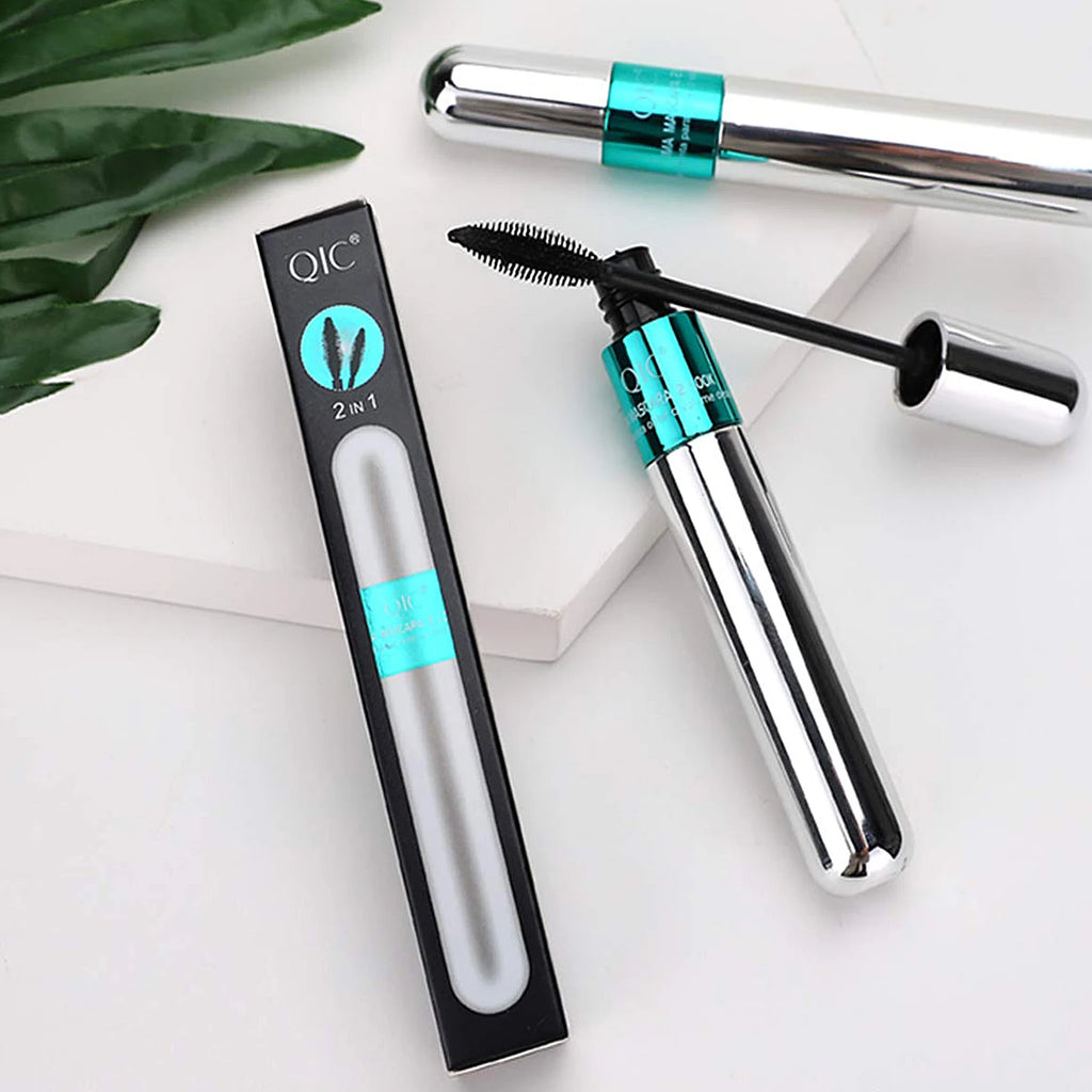 Dual-Effect Silk Fiber Waterproof Mascara – Volumizing & Lengthening