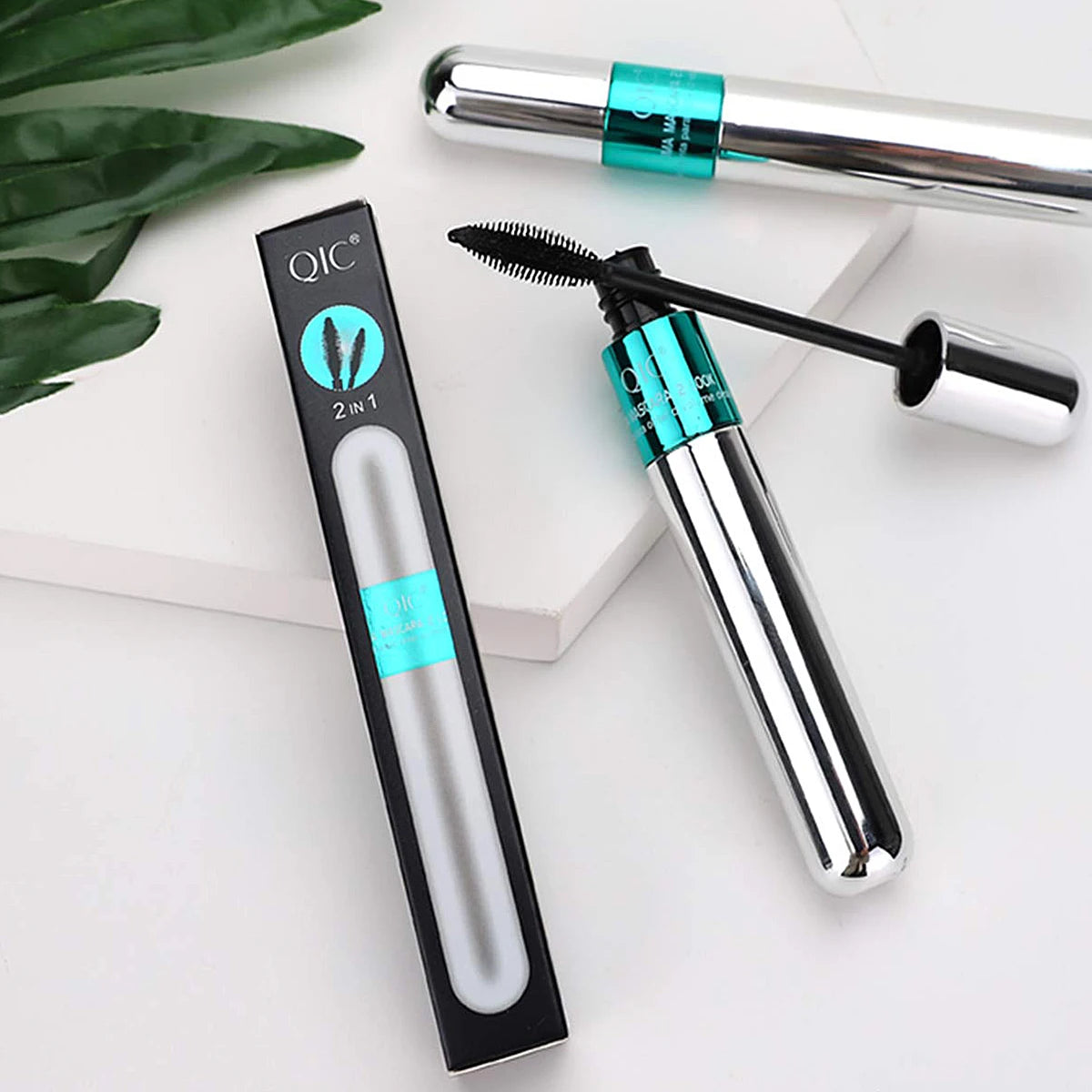 Dual-Effect Silk Fiber Waterproof Mascara – Volumizing & Lengthening