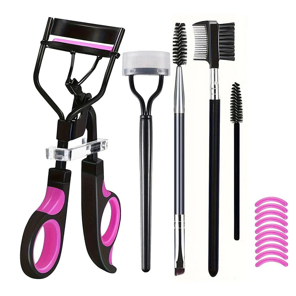 7/15pcs Eyelash Curler Set with Replacement Pads & Lash Tools