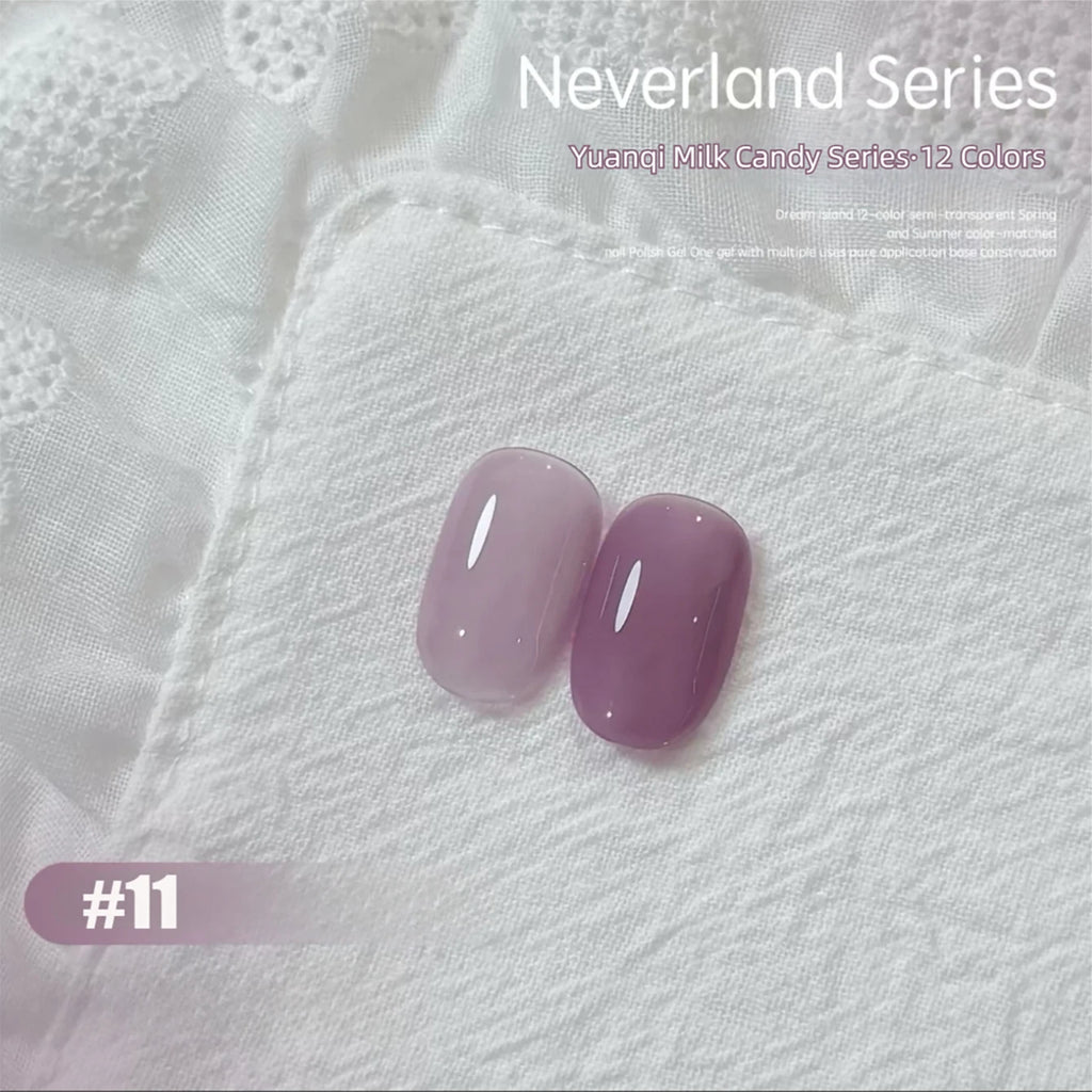 Nude Shiny Soak Off UV Gel Nail Polish Set - Long Lasting Nail Art Varnish (1-12 Pcs)