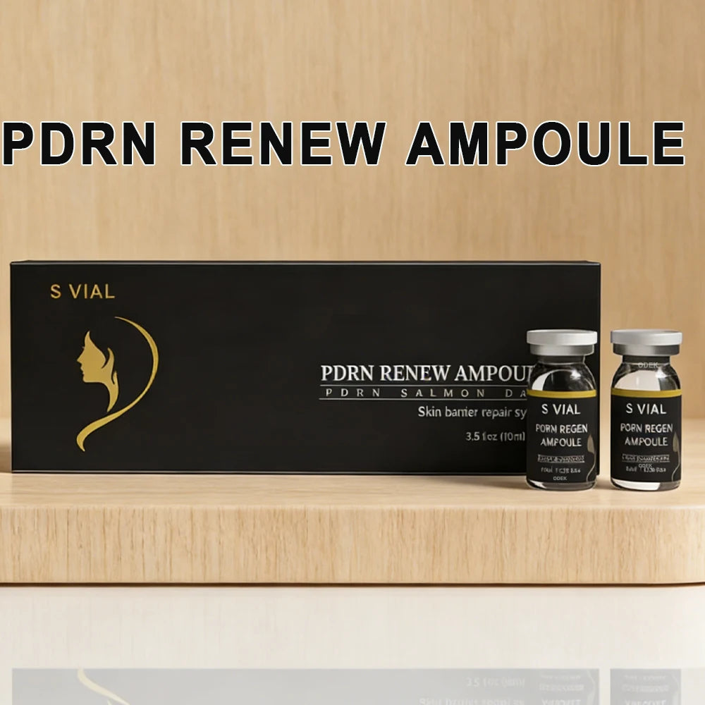 Salmon PDRN Skin Booster Ampoule Set (10ml) - Advanced Barrier Repair & Hydrating Essence for Face