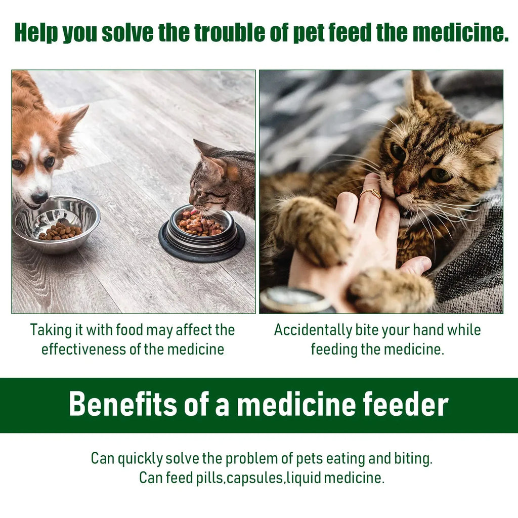 Easy-Press Pet Medication Dispenser | Safe Pill Feeding Stick for Dogs & Cats