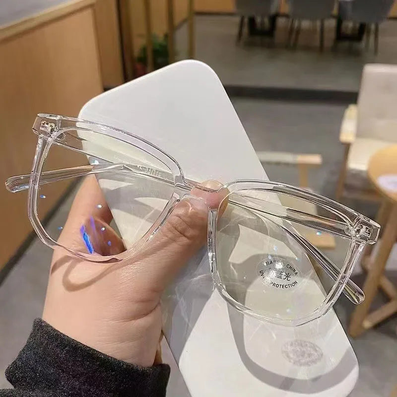 Korean-Style Anti-Blue Light Glasses | Face-Slimming Chic Eyeglass Frames for Women