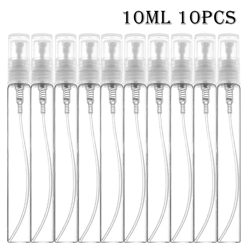 Mini Clear Glass Perfume Atomizer Set