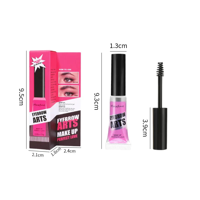 Clear Waterproof Eyebrow Gel | Long-Lasting & Quick-Dry Eyebrow Styling Glue
