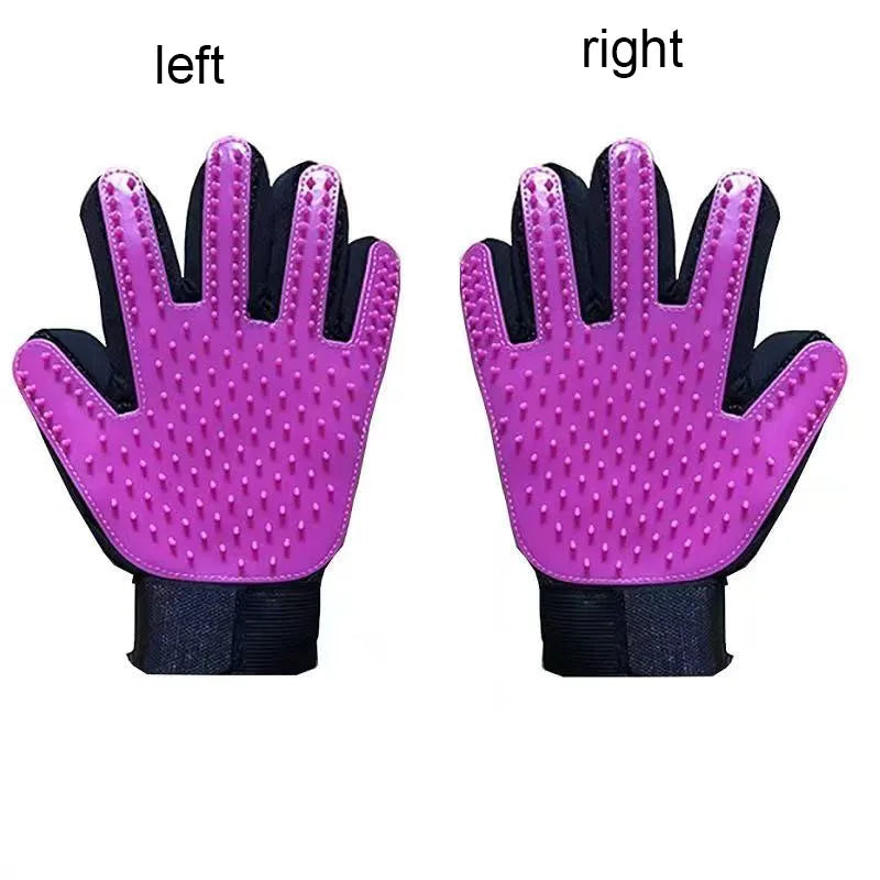 Pet Hair Remover & Massage Brush Glove for Pets