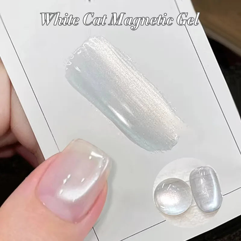 BORN PRETTY Silver Water Light Cat Eye Magnetic Gel Nail Polish (10ml)